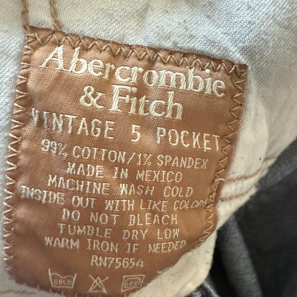 Y2K Vintage Abercrombie & Fitch 5 Pocket Low Rise Stretch Bootcut Jeans Sz 2 - Picture 6 of 6